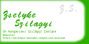 zselyke szilagyi business card